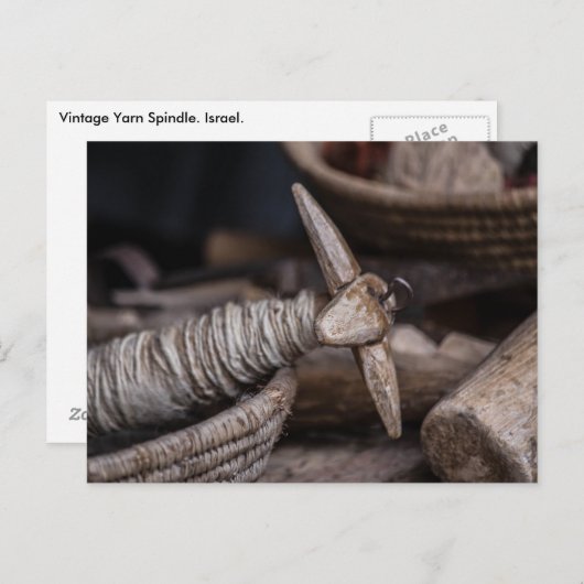  Yarn Spindle Briefkaart (Voorkant / Achterkant)