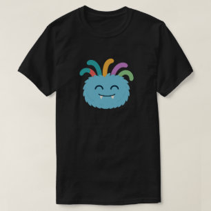 Yarnaby the Fuzzy Monster – Schattigee regenboogte T-shirt
