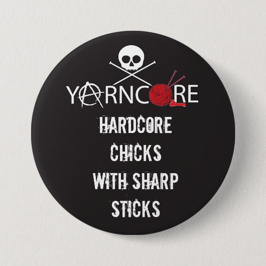 YarnCore-definitie Ronde Button 7,6 Cm (Voorkant)