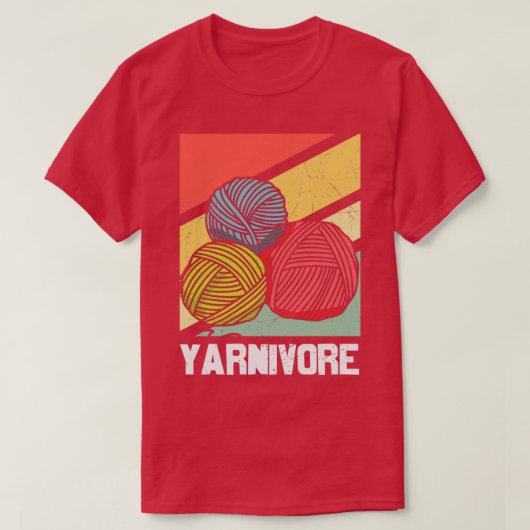 Yarnivore Knitting Design for Knitters  T-shirt (Design voorkant)