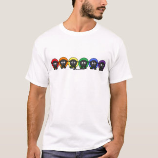 Yarnoholics Anonymous Fluffy Rainbow Sheep T-shirt
