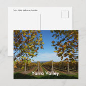 Yarra Valley Vineyard, Melbourne, Australië Briefkaart (Voorkant / Achterkant)
