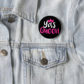 Yas Queen Badge-toets Ronde Button 5,7 Cm (In situ)