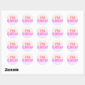 Yas Queen! Bullseye roze cirkel Stickers (Vel)