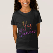Yas Queen. Kroonkool T Shirt (Voorkant)