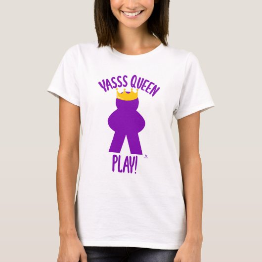 Yas Queen Play Funny Board Game Design T-shirt (Voorkant)