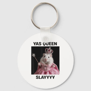 Yas Queen Slay Rat Meme Vrouwen Meisjes Slay Queen Sleutelhanger