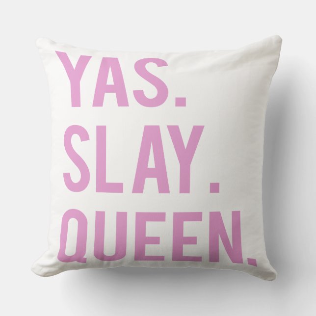 Yas Slay Queen Print 2 Kussen (Voorkant)