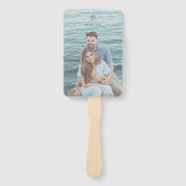 Yasmin Modern Elegant Trouwprogramma Handwaaier (Voorkant)