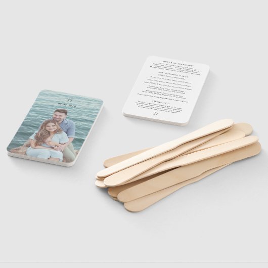 Yasmin Modern Elegant Trouwprogramma Handwaaier (Niet-gemonteerd)