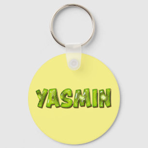 Yasmin Name Kiwi Design Porte-clés