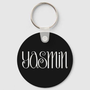 Yasmin white Keyring Sleutelhanger