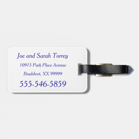 Yasou Griekse vlag - verstikking Bagagelabel (Achterkant horizontaal)