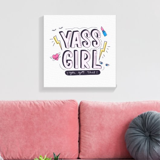 Yass Girl | U hebt dit Canvas Afdruk (Insitu (Woonkamer))