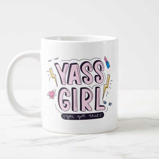 Yass Girl | U hebt dit Extra Grote Beker (Links)