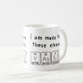 Yassin nom de table périodique tasse (Devant droit)