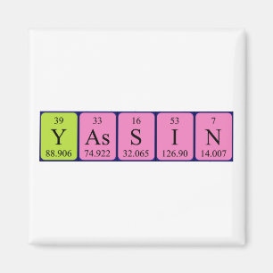 Yassin periodiek table name magnet magneet