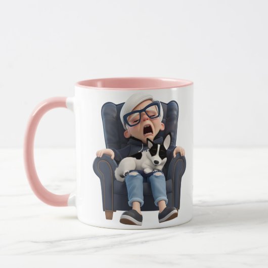 Yawn for coffee! Coffee Mug (Gauche)