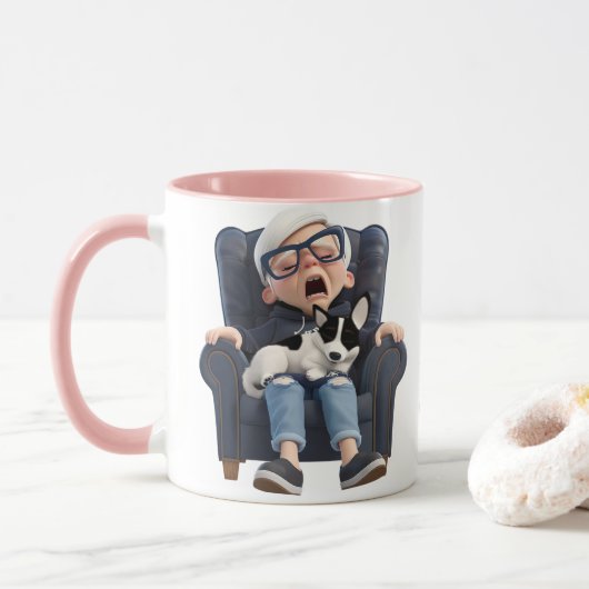 Yawn for coffee! Coffee Mug (Avec donut)