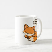 Yawning and sleeping fox mug koffiemok (Voorkant rechts)