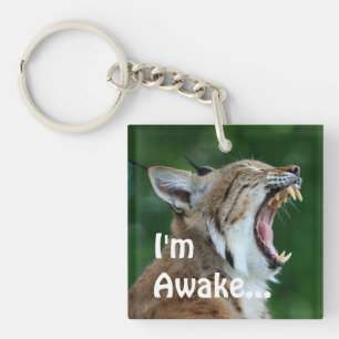 Yawning Bobcat Sleutelhanger
