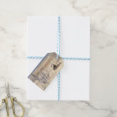 Yawning lion cadeaulabel (Met Touw)