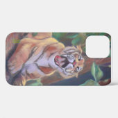 Yawning Tiger coque iphone (Verso (horizontal))