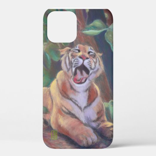 Yawning Tiger iPhone case (Achterkant)