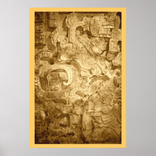 Yaxchilan Lintel # 25 Poster