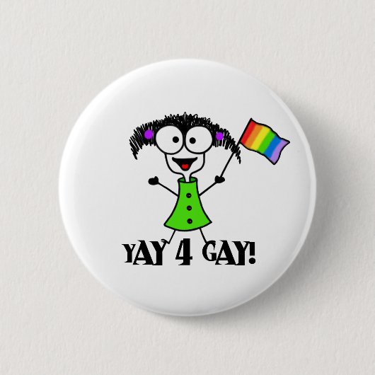 Yay 4 Gay Button (Voorkant)