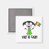 Yay 4 Gay Magnet (Recto/Verso)