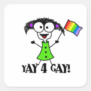 Yay 4 Gay Stickers