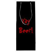 Yay Beer! Wijn Cadeautas (Achterkant)