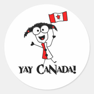Yay Canada! Stickers