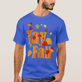 Yay FallAutumn Herfst Threadn Design met Falling L T-shirt
