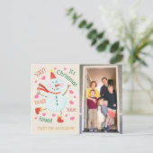 YAY haar kerstfotogroet Feestdagenkaart (Staand voorkant)