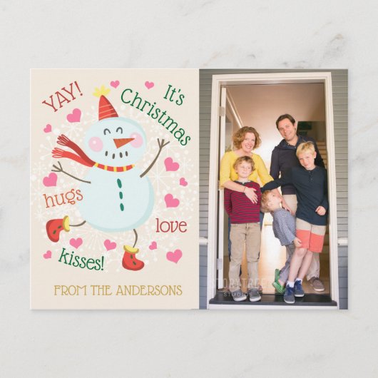 YAY haar kerstfotogroet Feestdagenkaart (Voorkant)