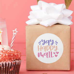 Yay Happy Mail - Autocollant pour petite entrepris