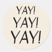 YAY! Minimale sticker Poshmark verkoper levert (Voorkant)