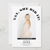 Yay Modern Graduation Graduation Faire-part photo (Devant)