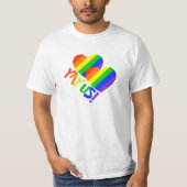 YAY ONS! Gay Couples Pride net getrouwd met T-Shir T-shirt (Voorkant)