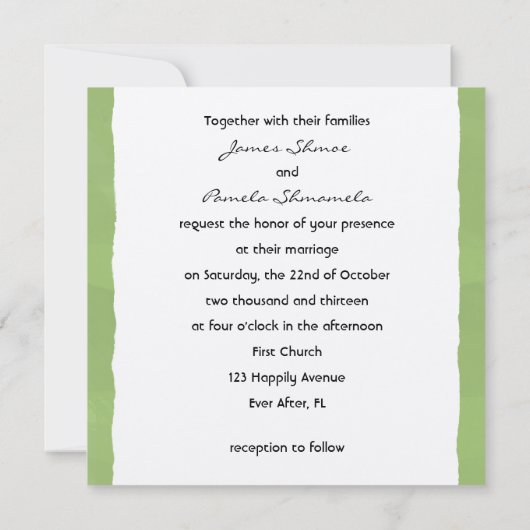 YAY pour Mariage Cake ! Drôle Faire-part Mariage (Dos)