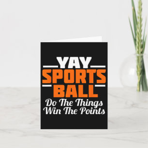 Yay Sports Ball doet de Ding Fan Football Soccer T Kaart