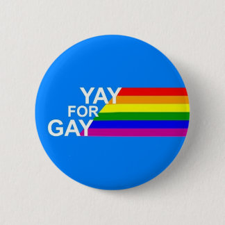 Yay voor Gay! Knoop Ronde Button 5,7 Cm