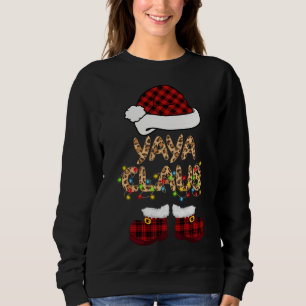 Yaya Claus Kerstman Hoed Kerstmis Matching Familie Trui