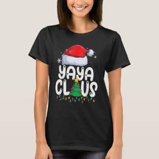Yaya Claus Matching Groep Xmas Familie Kerstmis Py T-shirt