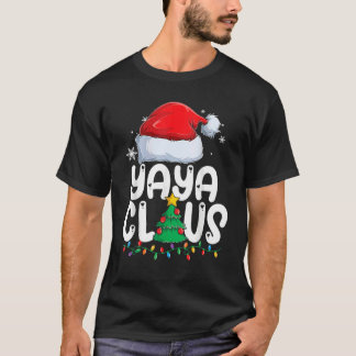 Yaya Claus Matching Groep Xmas Familie Kerstmis Py T-shirt