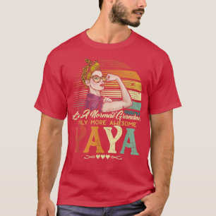 Yaya is een normale grootmoeder, maar alleen meer t-shirt