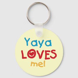 Yaya Loves Me T-shirts en geschenken Sleutelhanger