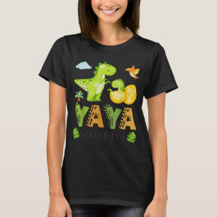 Yaya Saurus T-Rex Dinosaur Overeenkomstige Moederd T-shirt